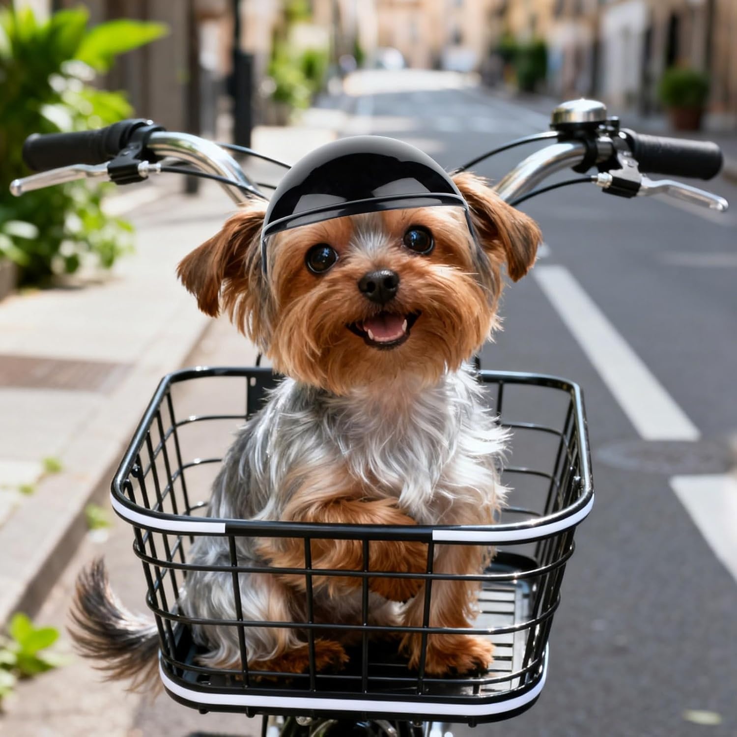 image:imageEnjoying Dog Helmets for ExtraSmall to Small Dogs Chihuahua Mixed Helmet Tiny to Small Dog Helmet Cat Hat for Outdoor Motorcycing Biking Travelling Exploring Adjustable SXSmall Without Goggles