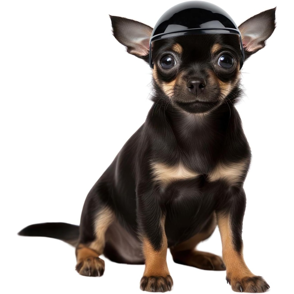 image:imageEnjoying Dog Helmets for ExtraSmall to Small Dogs Chihuahua Mixed Helmet Tiny to Small Dog Helmet Cat Hat for Outdoor Motorcycing Biking Travelling Exploring Adjustable SXSmall Without Goggles