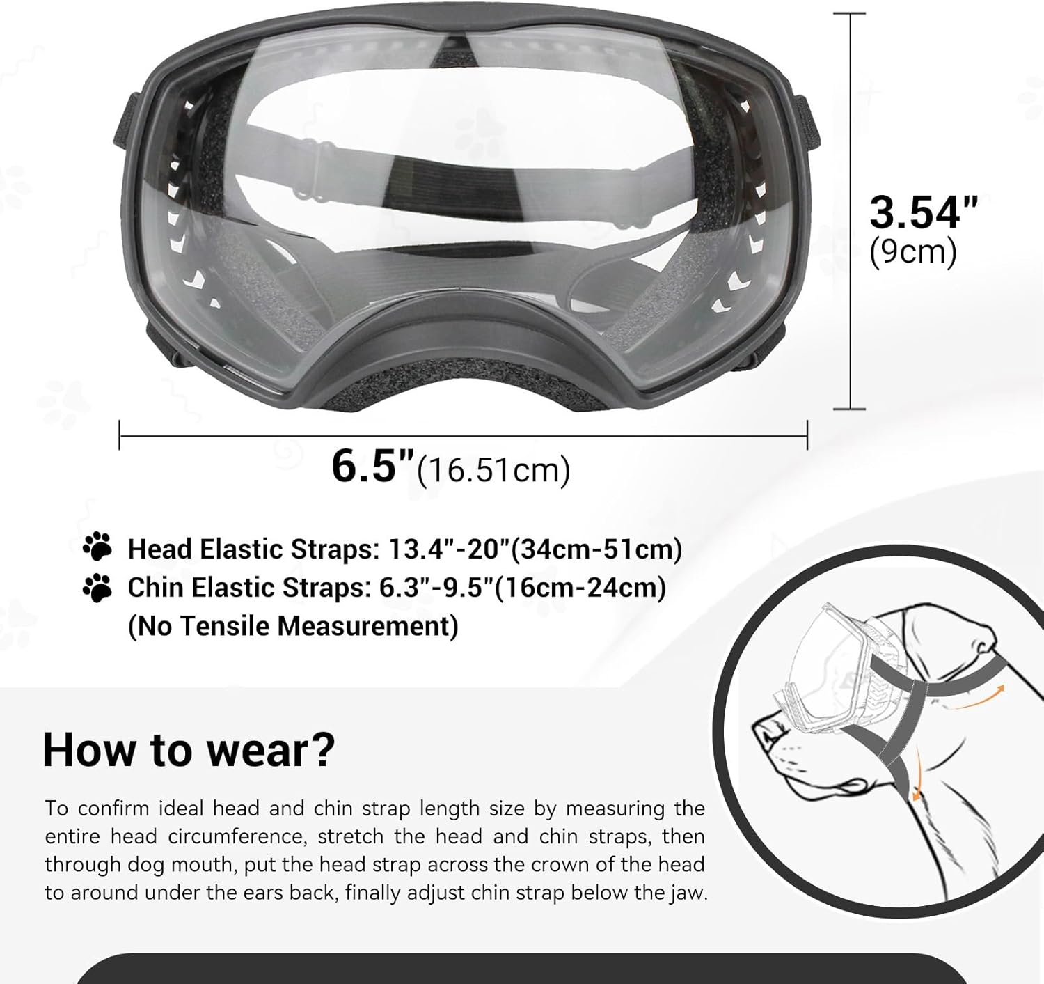 image:imageEnjoying Dog Goggles Large Breed with Replaceable Lenses SilverBlack Interchangeable Sunglasses for Dogs Medium Large Breed Summer UV Dog Eye Protection Winter Pet Snow Goggles GreenClear