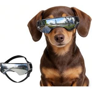 image:imageENJOYING Dog Sunglasses Small Breed AntiUV Puppy Goggles for Small Dogs Windproof Outdoor Dog Eye Protection for Driving Biking Adjustable Head amp Chin Straps Cute PinkCute Silver