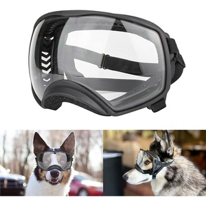 image:imageEnjoying Dog Goggles Large Breed with Replaceable Lenses SilverBlack Interchangeable Sunglasses for Dogs Medium Large Breed Summer UV Dog Eye Protection Winter Pet Snow Goggles GreenClear