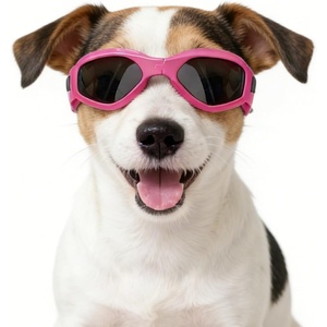 image:imageEnjoying Dog Goggles Small Breed Dog Sunglasses UV Protection Cycling Eye Protection for Small Dogs Breathable Windproof Dustproof AntiFog Adjustable Straps Classic PinkHeart Pink
