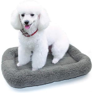 image:imageEnjoying Plush Cat Bed Mat Diameter 195 Round Pad with Pillow Around for Cats Dogs RelyingCurling Sleep Warm Dog Cushion for Crates Antiskid Bottom Large GrayMediumRectangular