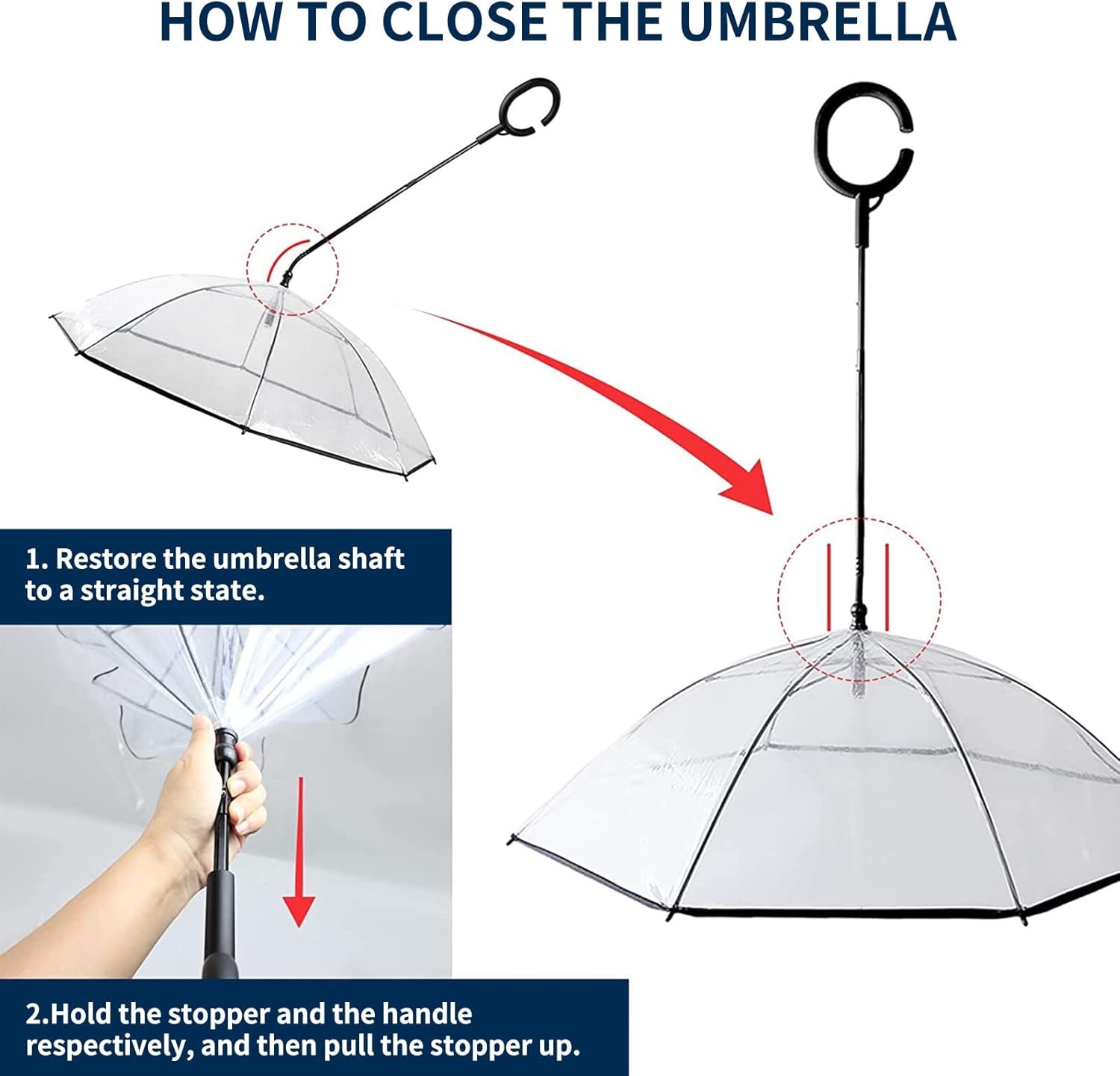 image:imageENJOYING Small Dog Umbrella Clear Dog Umbrella Leash for Small Dogs Keeps Dogs Dry Walking Rain Doggie Rain Umbrella with Adjustable Leash SelfAssemblyClear A