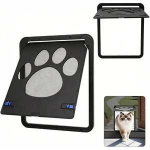 image:imageEnjoying Cat Door for Screen Doors Passage Opening 83 x 103 Access Freely Magnetic Swing Flap Small Pet Door for Sliding Doors Window Lockable BlackBlack8W x 102H