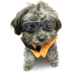image:imageEnjoying Dog Goggles ExtraSmall to Small Breeds Dog Sunglasses UV Protection Driving Eye Protection for Little Dogs Breathable Windproof Dustproof AntiFog Adjustable Straps Panda WhiteClassic Black
