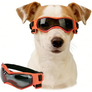 image:imageEnjoying Dog Goggles ExtraSmall to Small Breeds Dog Sunglasses UV Protection Driving Eye Protection for Little Dogs Breathable Windproof Dustproof AntiFog Adjustable Straps Panda WhiteStylish Orange
