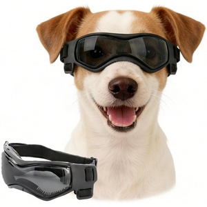 image:imageEnjoying Dog Goggles ExtraSmall to Small Breeds Dog Sunglasses UV Protection Driving Eye Protection for Little Dogs Breathable Windproof Dustproof AntiFog Adjustable Straps Panda WhiteStylish Black