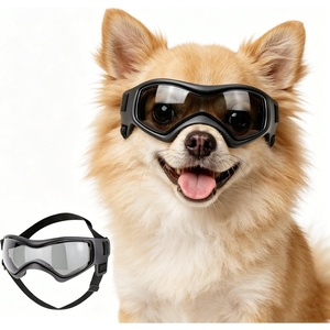 image:imageEnjoying Dog Goggles ExtraSmall to Small Breeds Dog Sunglasses UV Protection Driving Eye Protection for Little Dogs Breathable Windproof Dustproof AntiFog Adjustable Straps Panda WhiteStyle Black