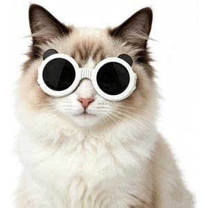 image:imageEnjoying Small Dog Goggles Cat Sunglasses UV Protection Pet Goggles for Cats XS to Small Dogs Outdoor Kitty Puppy Eye Protection Adjustable Straps BlackWhite